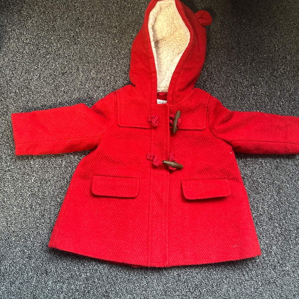 GAP Red Toggle Hooded Jacket